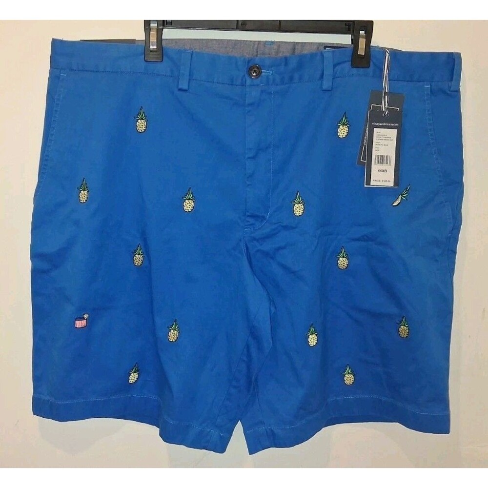 Vineyard Vines Shorts Mens 44 Blue Pineapple Breaker Shorts Preppy Beach NWT$109